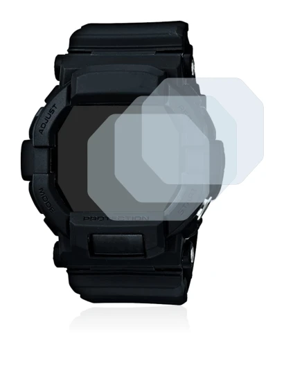 Image of the device Casio G-Shock GD350 with a wide variety of screen protectors.
