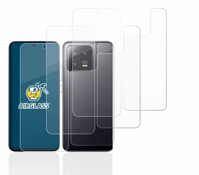 Image of the device Xiaomi 13 (Front+Back) with a wide variety of screen protectors.
