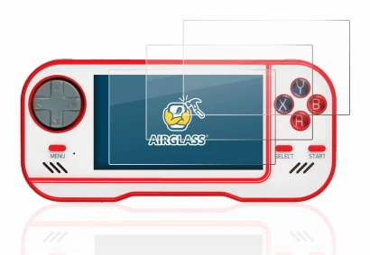 Image of the device Blaze Evercade with a wide variety of screen protectors.