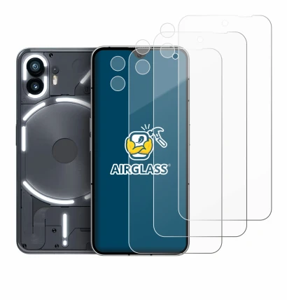 Image of the device Nothing Phone (2) (Front+Camera) with a wide variety of screen protectors.