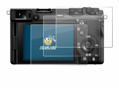 Image of the device Sony Alpha 6700 with a wide variety of screen protectors.