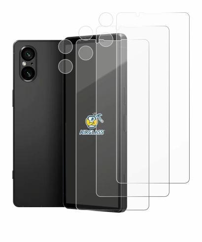 Image of the device Sony Xperia 5 V (Front+Camera) with a wide variety of screen protectors.