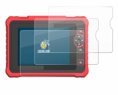 Image of the device Launch CRP 359 with a wide variety of screen protectors.