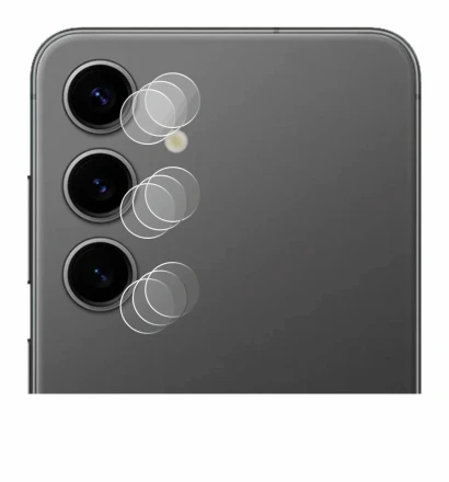 Image of the device Samsung Galaxy S24 Plus (ONLY Camera Lens) with a wide variety of screen protectors.