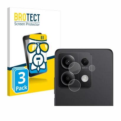 Front side of a product packaging with the brand logo BROTECT. Next to it is the device Xiaomi Redmi Note 13 Pro 5G (ONLY Came