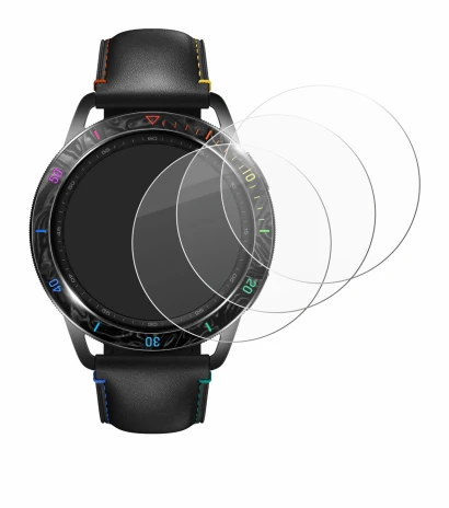 Image of the device Xiaomi Watch S3 with a wide variety of screen protectors.