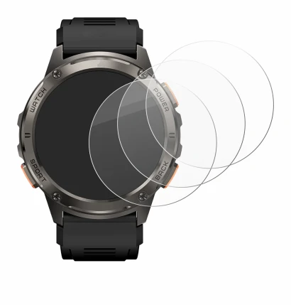 Image of the device Kospet Tank T3 with a wide variety of screen protectors.