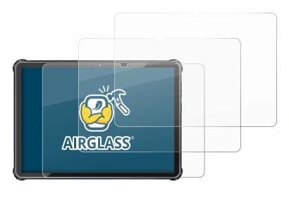 Image of the device Oukitel RT6 with a wide variety of screen protectors.