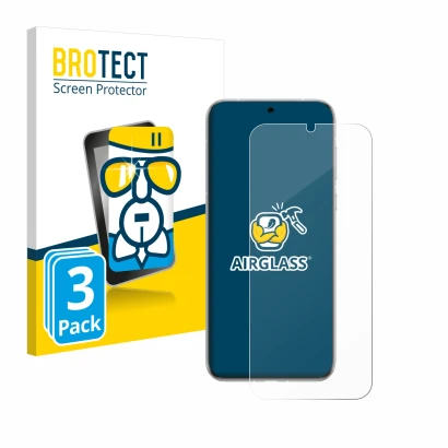 Front side of a product packaging with the brand logo BROTECT. Next to it is the device Huawei Pura 70 Ultra shown with the co