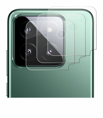 Image of the device Xiaomi 14 (ONLY Camera Lens) with a wide variety of screen protectors.