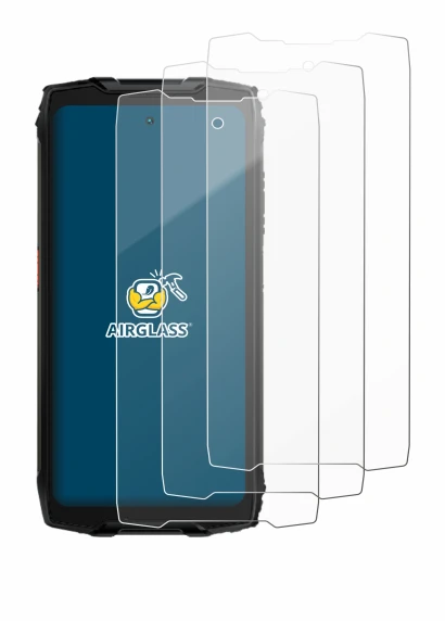 Image of the device Blackview BV9300 Pro with a wide variety of screen protectors.