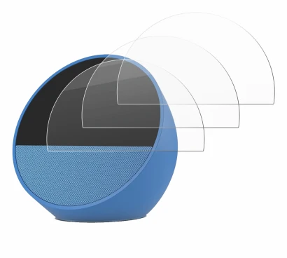 Image of the device Amazon Echo Spot 2024 with a wide variety of screen protectors.