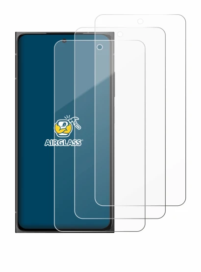 Image of the device HMD Skyline with a wide variety of screen protectors.