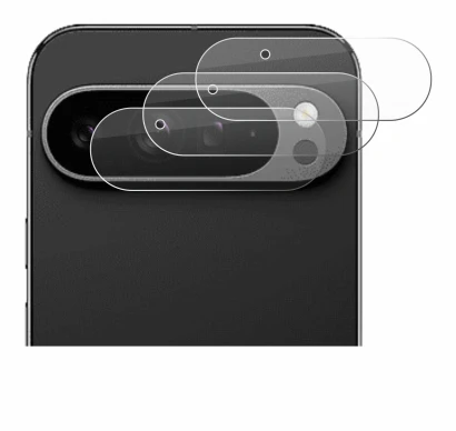 Image of the device Google Pixel 9 Pro XL (ONLY Camera Lens) with a wide variety of screen protectors.
