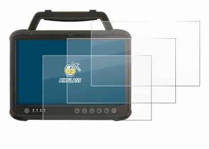 Image of the device Winmate M133WK with a wide variety of screen protectors.