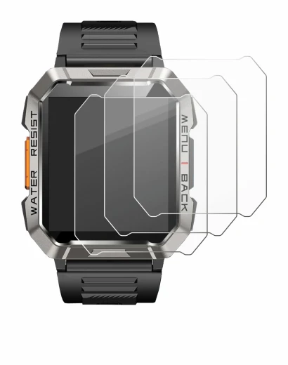Image of the device Baolubao W60 with a wide variety of screen protectors.
