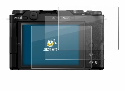 Image of the device Fujifilm X-M5 with a wide variety of screen protectors.