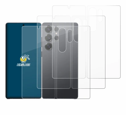 Image of the device Samsung Galaxy S25 Ultra (Front+Back) with a wide variety of screen protectors.