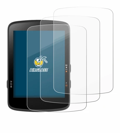 Image of the device Bryton Rider 17 with a wide variety of screen protectors.