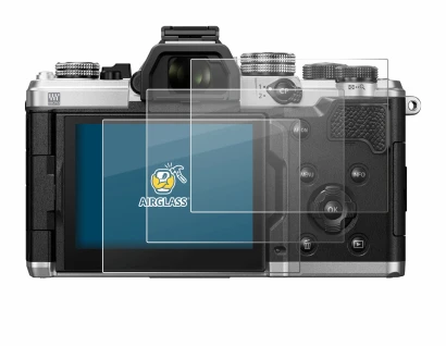 Image of the device OM System OM-3 with a wide variety of screen protectors.