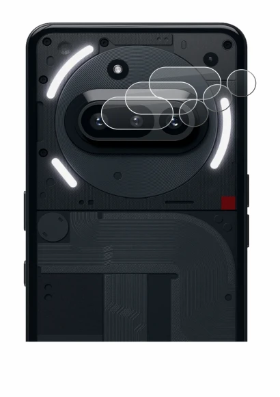 Image of the device Nothing Phone (3a) (ONLY Camera Lens) with a wide variety of screen protectors.
