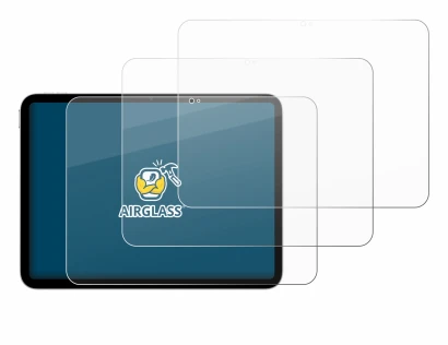 Image of the device Apple iPad A16 11" WiFi 2025 (11th Gen.) with a wide variety of screen protectors.