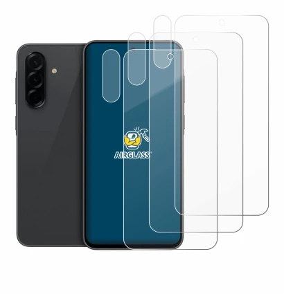 Image of the device Samsung Galaxy A36 5G (Front+Camera) with a wide variety of screen protectors.