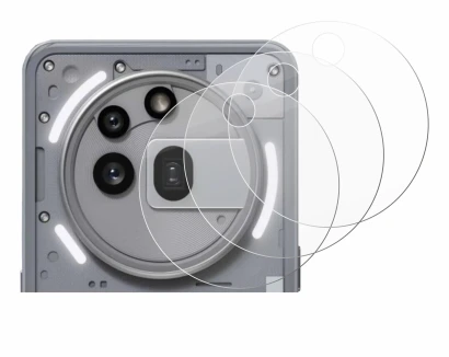 Image of the device Nothing Phone (3a) Pro (ONLY Camera Lens) with a wide variety of screen protectors.