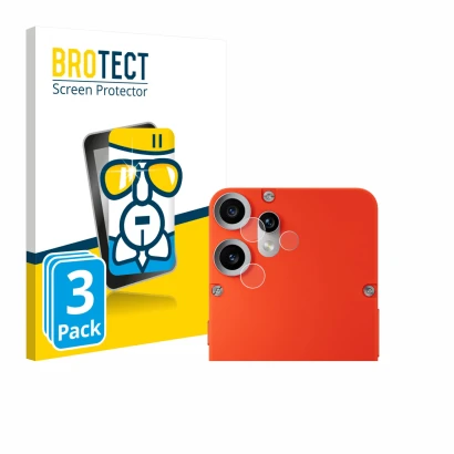 Front side of a product packaging with the brand logo BROTECT. Next to it is the device Nothing CMF Phone 2 Pro (ONLY Camera L