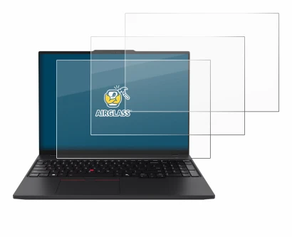 Image of the device Lenovo ThinkPad P16s Gen 4 with a wide variety of screen protectors.