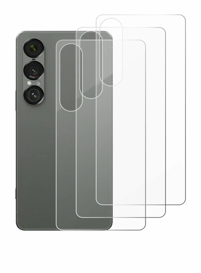Image of the device Sony Xperia 1 VII (Back) with a wide variety of screen protectors.