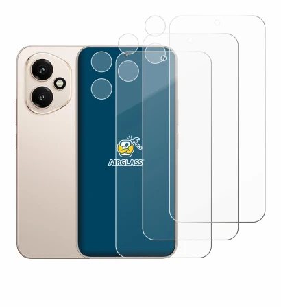 Image of the device Honor 400 (Front+Camera) with a wide variety of screen protectors.