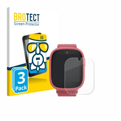 Front side of a product packaging with the brand logo BROTECT. Next to it is the device Xplora X6 Play 2025 (2nd generation) s