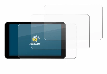 Image of the device Chigee AIO-6 Max with a wide variety of screen protectors.