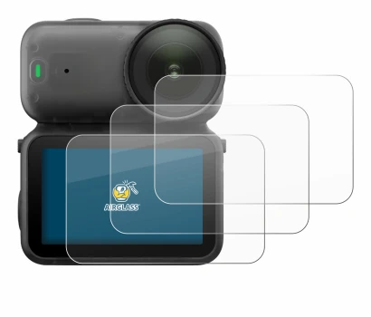 Image of the device DJI Osmo Nano with a wide variety of screen protectors.