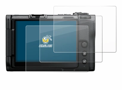 Image of the device Nikon ZR with a wide variety of screen protectors.