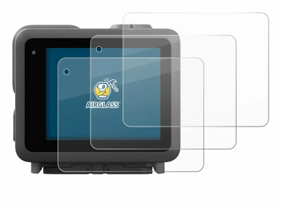 Image of the device GoPro Lit Hero with a wide variety of screen protectors.