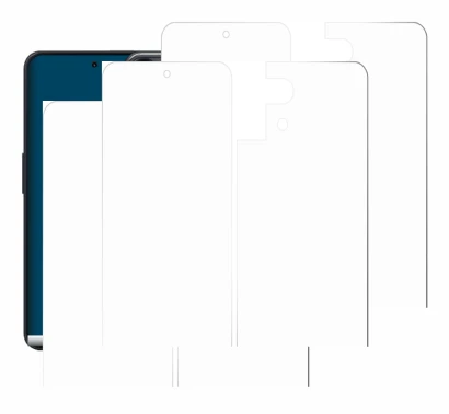 Image of the device Nothing Phone (3a) Lite (Front+Back) with a wide variety of screen protectors.