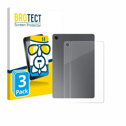 Front side of a product packaging with the brand logo BROTECT. Next to it is the device Samsung Galaxy Tab A11 Plus WiFi 11" (