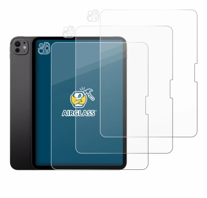 Image of the device Apple iPad Pro 13" 2024 (Front+Camera) with a wide variety of screen protectors.