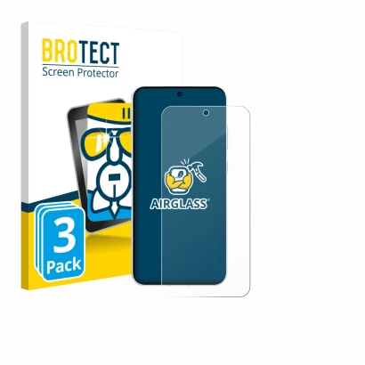 Front side of a product packaging with the brand logo BROTECT. Next to it is the device Oppo Find X8s shown with the correspon