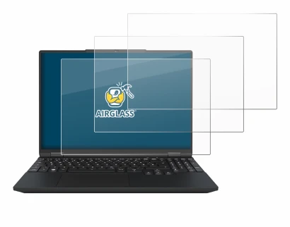 Image of the device Tuxedo InfinityBook Max 15 Gen 10 with a wide variety of screen protectors.