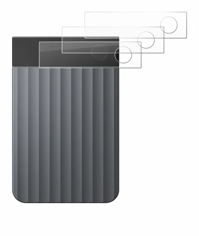 Image of the device PLAUD Note Pro with a wide variety of screen protectors.