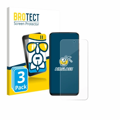 Front side of a product packaging with the brand logo BROTECT. Next to it is the device Oukitel C68 Plus shown with the corres