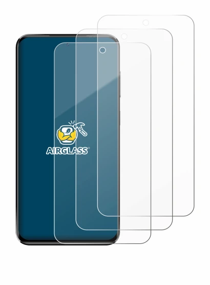 Image of the device Oukitel C68 Plus with a wide variety of screen protectors.