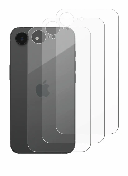 Image of the device Apple iPhone 17e (Back) with a wide variety of screen protectors.