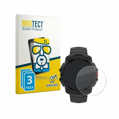 Front side of a product packaging with the brand logo BROTECT. Next to it is the device Polar Street X shown with the correspo