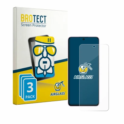 Front side of a product packaging with the brand logo BROTECT. Next to it is the device Oukitel C26 shown with the correspondi