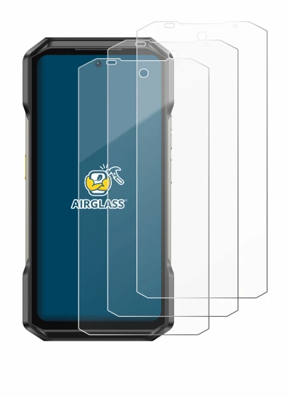 Image of the device Ulefone Armor 27T Pro Plus with a wide variety of screen protectors.