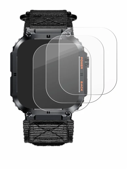 Image of the device Megalith K57PRO with a wide variety of screen protectors.